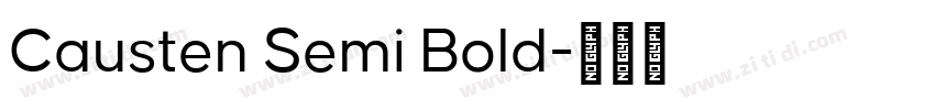 Causten Semi Bold字体转换